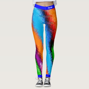 Leggings Multicolore Abstrait