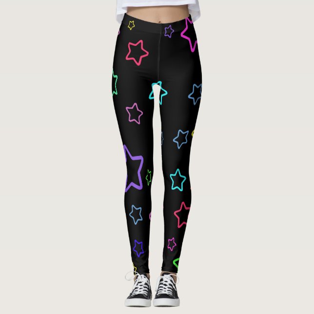 Leggings Multicolored Starry Night (Devant)