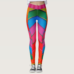 Leggings multicolores à la mode