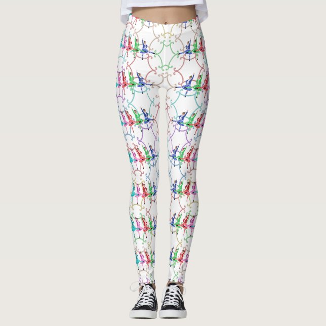 Leggings multicolores Highland Dance (Devant)