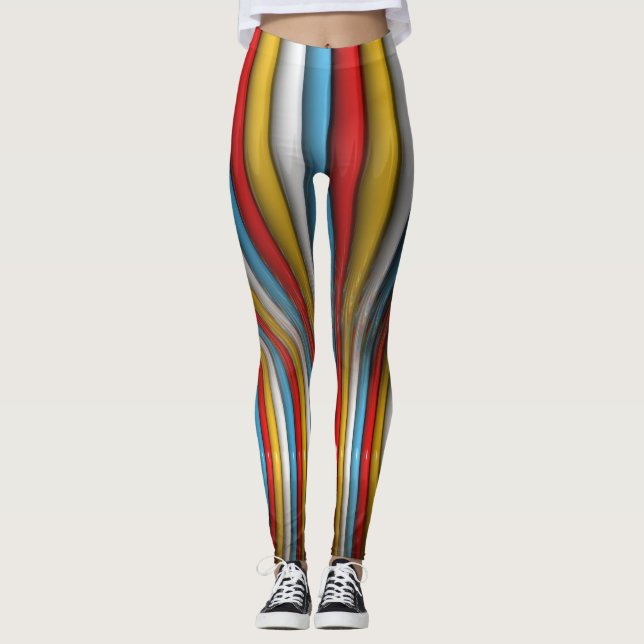 Leggings Multy 3D Abstrait (Devant)