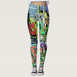 Leggings Mur de graffitis : Hip hop urbain