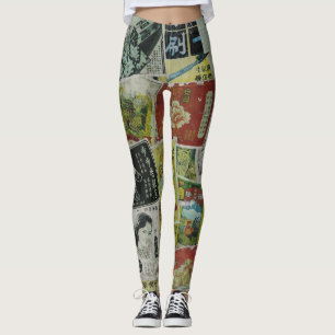 Leggings Mur publicitaire vintage de Hong Kong.