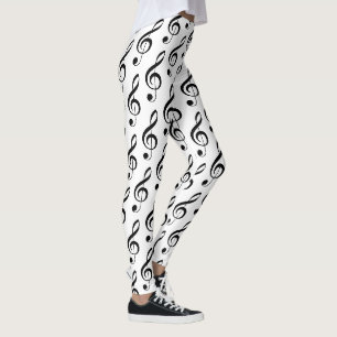 Leggings musicaux Treble Clef
