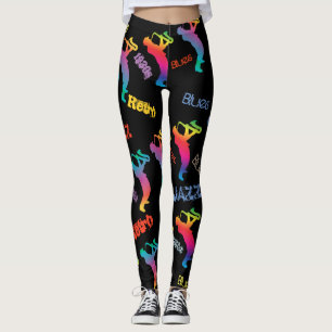 Leggings Musiciens de jazz musique rétro Blues Pop ART Pai