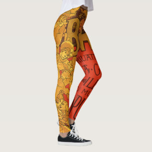 Leggings Musique Art Nouveau vintage, Opéra de La Bohême, 1