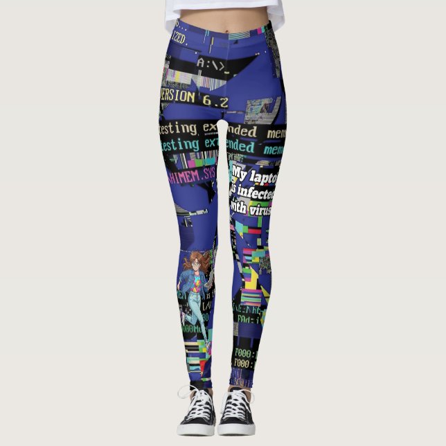 Leggings My Laptop Is Infected With Viruses (Devant)