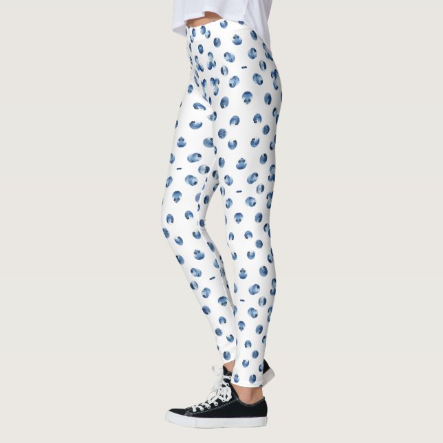 Leggings Myrtilles motif aquarelle  (Gauche)