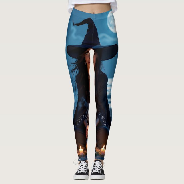 Leggings Mystique au Clair de Lune : Errer dans l'Enchantem (Devant)
