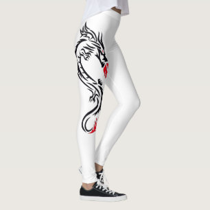 Leggings Mythique Dragon Tribal Silhouette