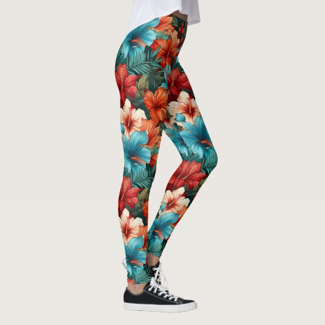 Leggings N° 30 Motif floral (Droite)