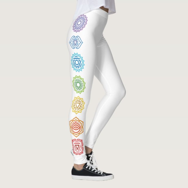 Leggings Namaste Rainbow Colorée Chakras (Droite)