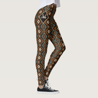 Leggings Native American Pattern Indian Culture Boho Style