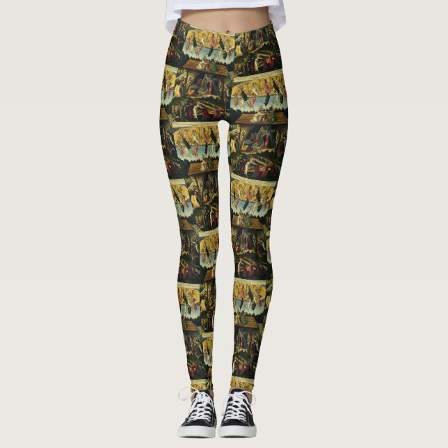 Leggings Nativité mystique par Sandro Botticelli (Devant)