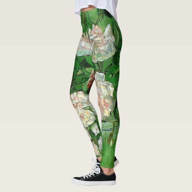Leggings Nature morte : Roses roses de Vincent van Gogh (Gauche)