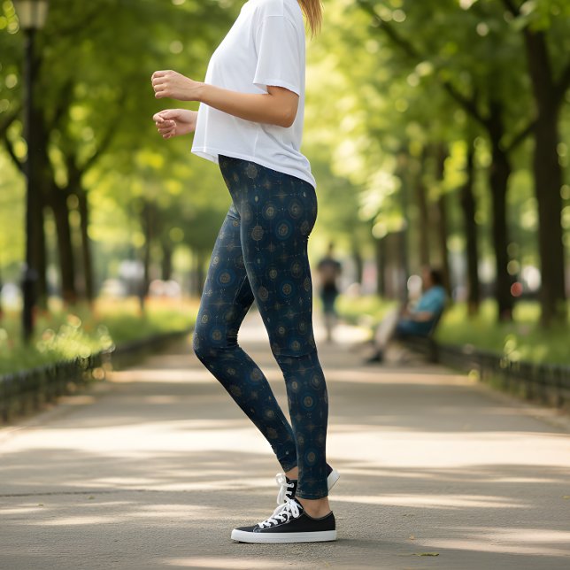 Leggings Nautical Compass Rose (Créateur téléchargé)