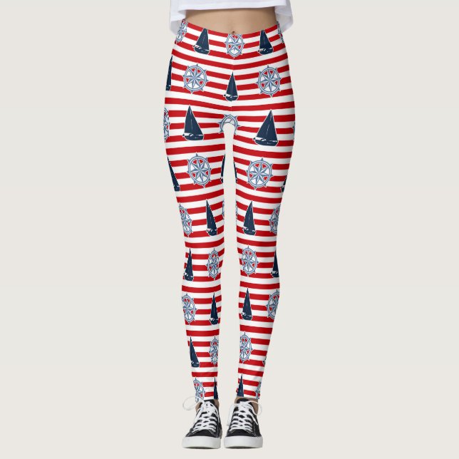 Leggings Nautical design (Devant)