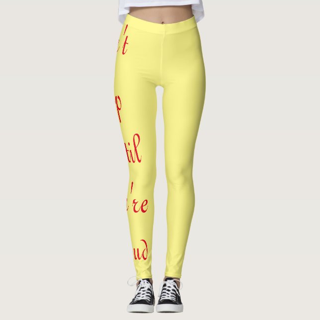 Leggings ne pas s'arrêter (Devant)