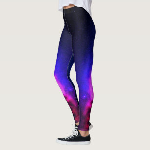 Leggings Nebula nuageuse rose et violette Voie Lactée Espa