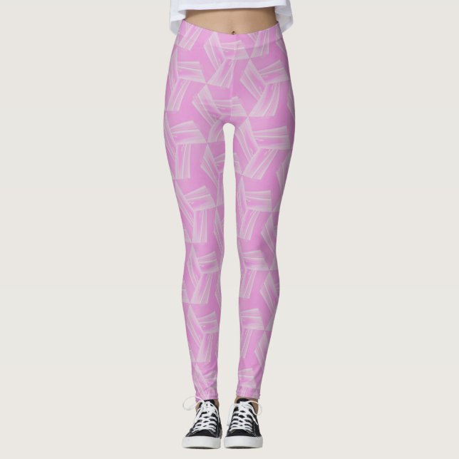 Leggings Nebula rose Dreamflow Motif sans couture (Devant)