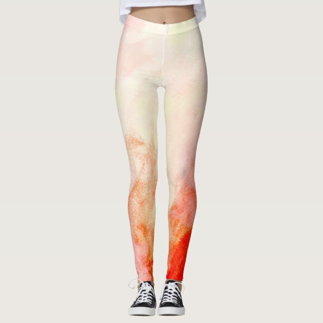 Leggings Nébuleuse Vermillion (Devant)