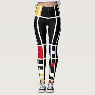 Leggings Négatif "Trafalgar Carré" de Mondrian d'art Abstra