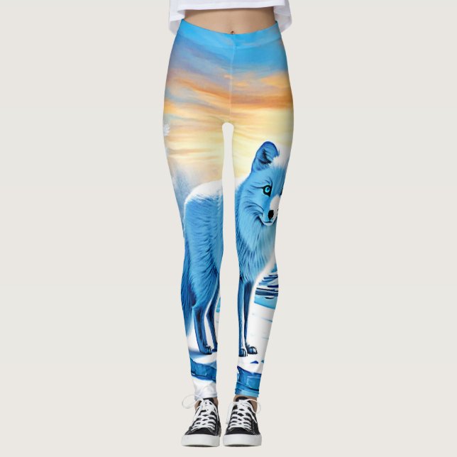 Leggings Neige arctique (Devant)