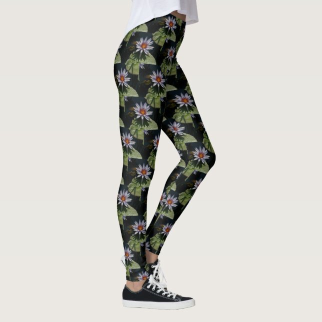 Leggings Nénuphar blanc Lotus (Droite)