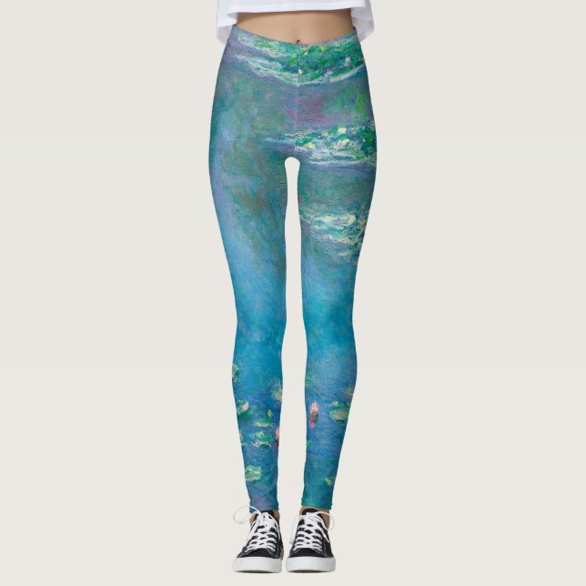 Leggings Nénuphars de Claude Monet Fine Art Painting (Devant)