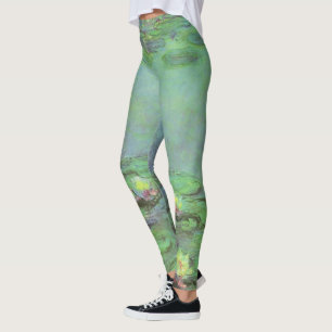 Leggings Nénuphars de Claude Monet, Impressionnisme Vintage