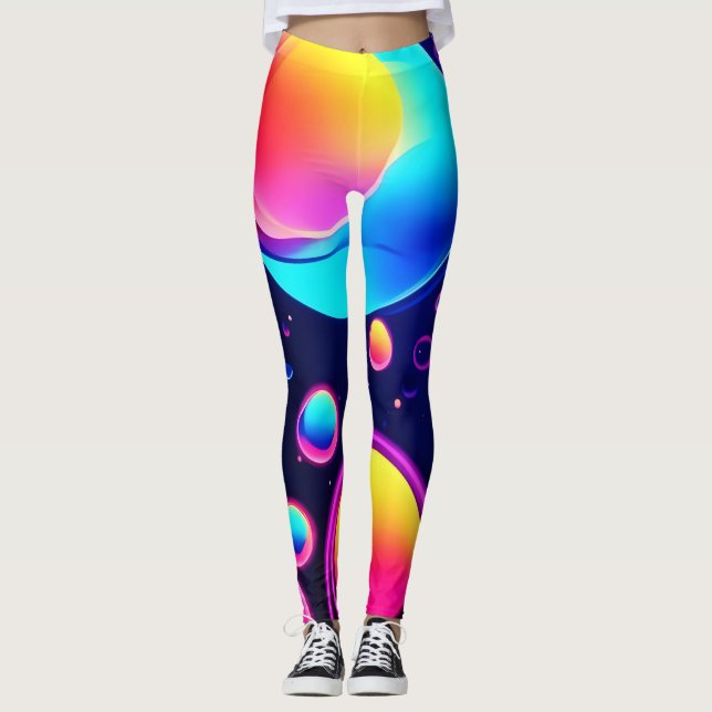 Leggings Neon Bubble Universe (Devant)