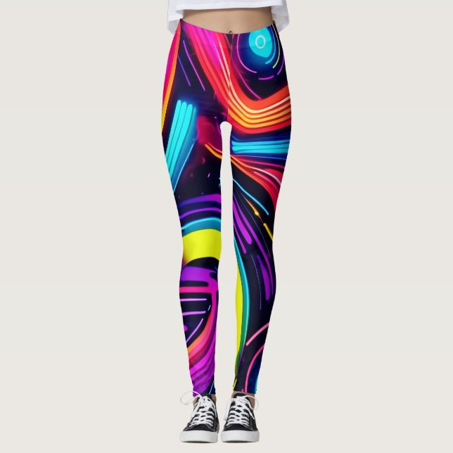 Leggings Neon Dreamscape Art (Devant)