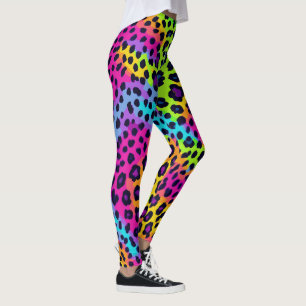 Leggings Neon Empreinte de léopard
