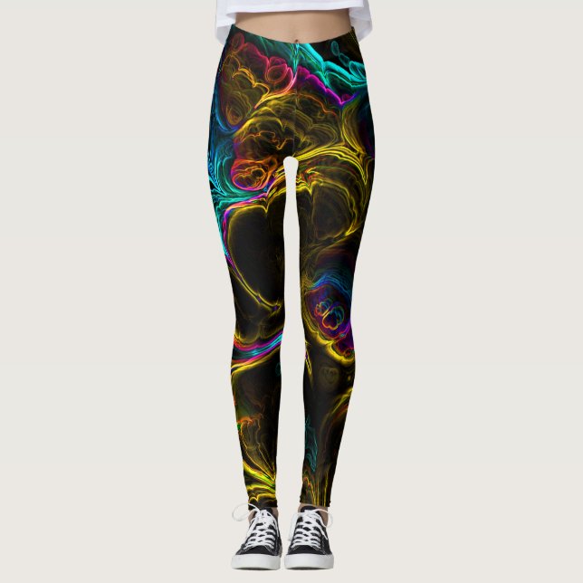 Leggings Neon Fractal 1 (Devant)
