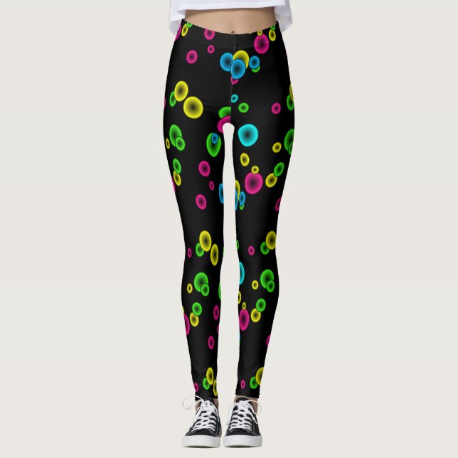 Leggings Neon Glow Spheres (Devant)