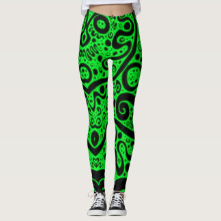 Leggings Neon Green Coils