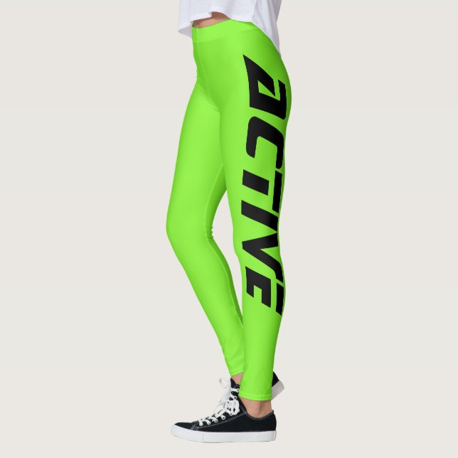 Leggings Neon Green Sport actif (Gauche)