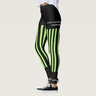 Leggings Neon Green Team Club Yoga Fake Shorts