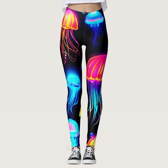 Leggings Neon Jellyfish Dreamscape (Devant)