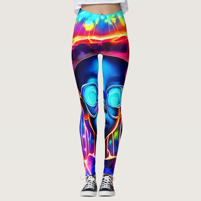 Leggings Neon Jellyfish Vision de l'enfant (Devant)
