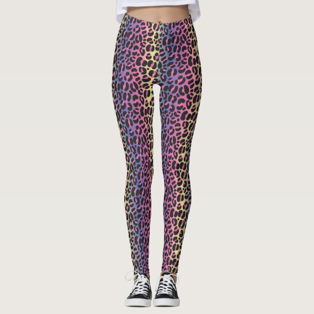 Leggings Néon Leopard (Devant)