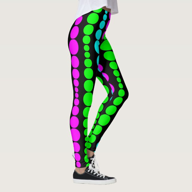 Leggings Neon Modern Rectangles (Droite)