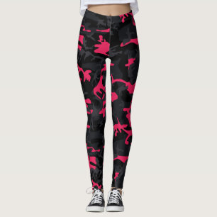 Leggings Neon Pink met en évidence Camo