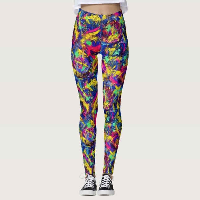 Leggings Neon Rewind dans les années 80 (Devant)