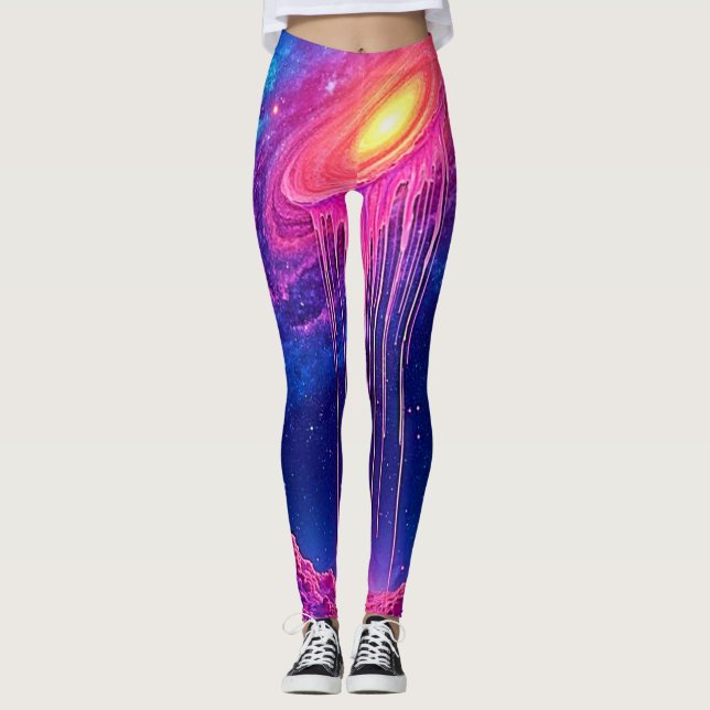 Leggings Neon Universe: Dripping Starlight (Devant)