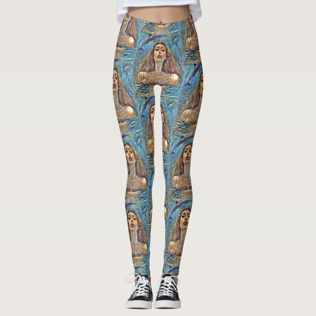 Leggings "Nerena" Sous les eaux calmes (Devant)