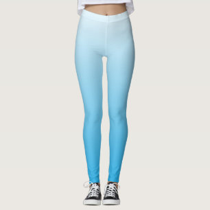 Leggings Nettoyer le graphique d'ombrage plat Cyan