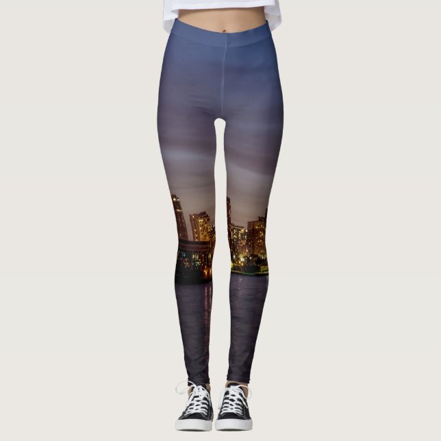 Leggings New de la nuit de Chicago (Devant)