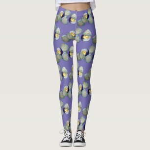 Leggings New England Clams Clambake Beach Summer Seafood