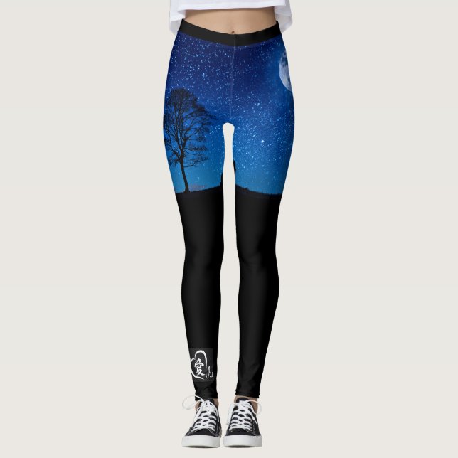 Leggings NIGHT SKY MOON (Devant)